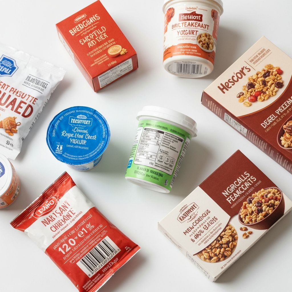 Termék csomagolások - étkezési információ a címke előlapján